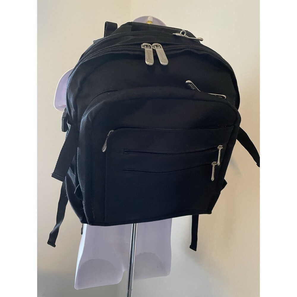 Vintage Targus Laptop Bag Backpack Black Padded Many Pocket CDB1 Great Condition